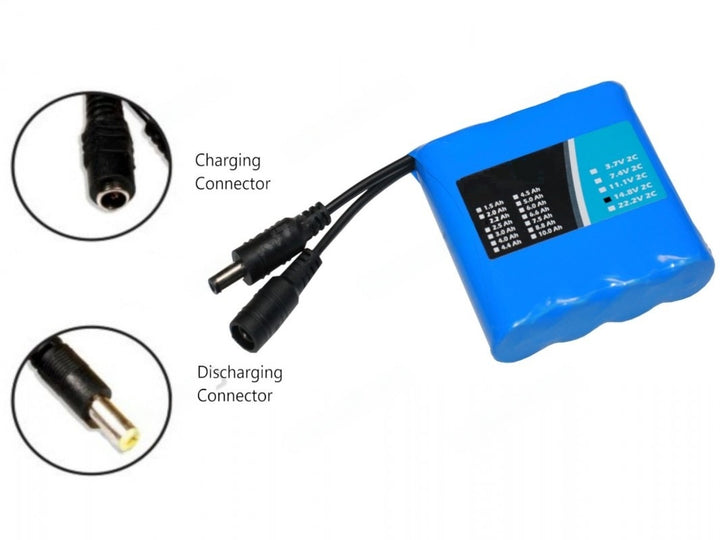 LI-ION 14.8V 2200MAH (2C) WITH INBUILT CHARGER-PROTECTION - Robodo