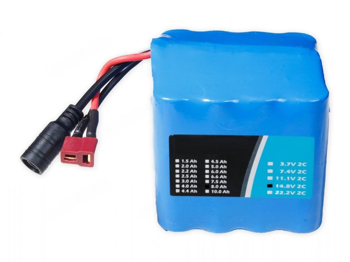 LI-ION 14.8V 8000MAH (2C) WITH INBUILT CHARGER-PROTECTION - Robodo