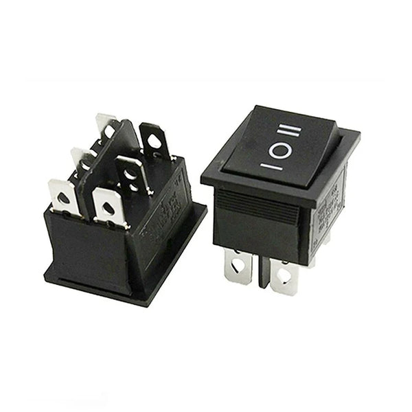 10A 250V DPDT ON-OFF-ON Rocker Switch - Robodo