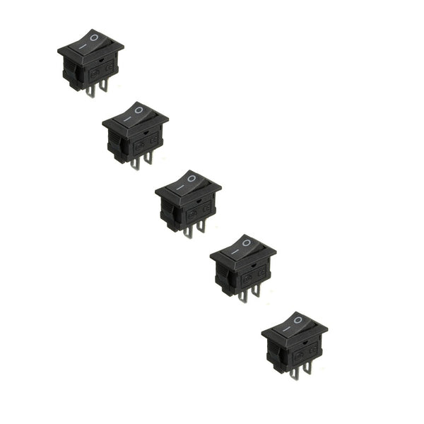 3A 250V AC SPST ON-OFF Rocker Switch – 5Pcs. - Robodo