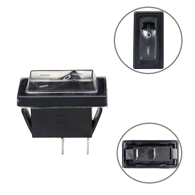 16a Rocker Switch Guard 16A 250V AC SPST ON-OFF Dust-proof Rocker Switch 2pcs | Robodo