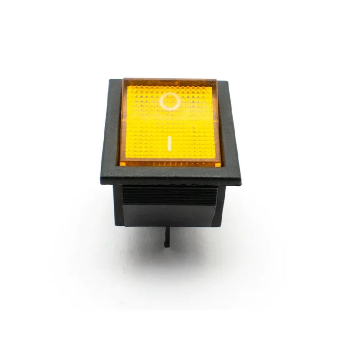 High voltage KCD4 Yellow 12V-24V,16A DPST ON-OFF 4Pin Rocker Switch - Robodo