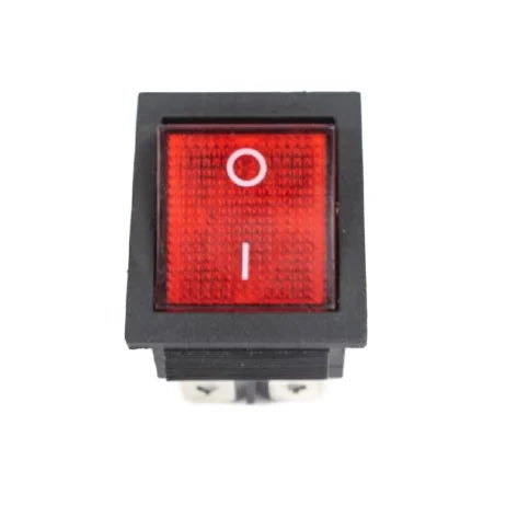 High voltage KCD4 Red 250V 16A DPST ON-OFF 4 Pin Rocker Switch - Robodo