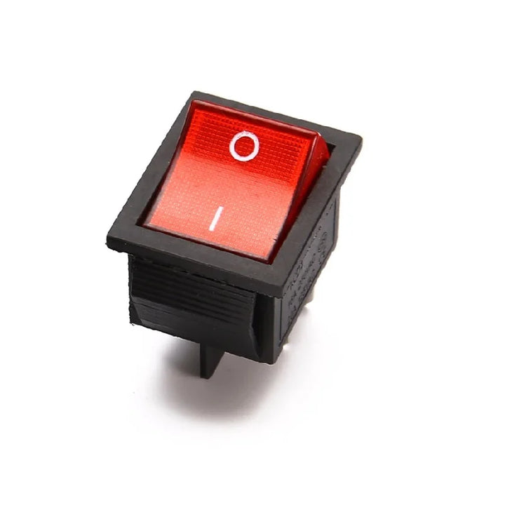 High voltage KCD4 Red 250V 16A DPST ON-OFF 4 Pin Rocker Switch - Robodo