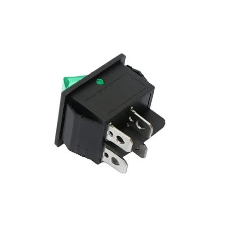 High voltage KCD4 Green DPST 220V 16A ON-OFF 4Pin Rocker Switch - Robodo