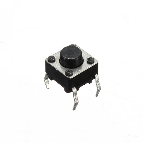 6x6x5mm Tactile Push Button Switch (Pack of 20) - Robodo