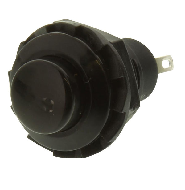 Black R13-502 12MM 2PIN Momentary Self-Reset Round Cap Push Button Switch - Robodo