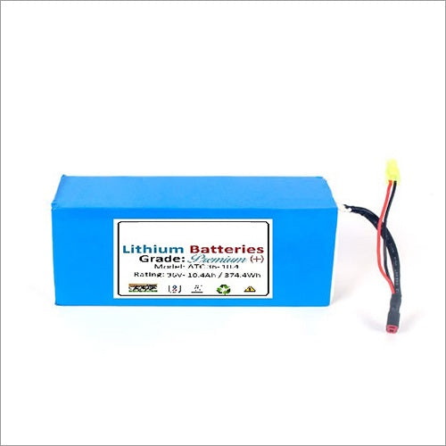 36V-10.4Ah NMC Premium Lithium Battery - Robodo