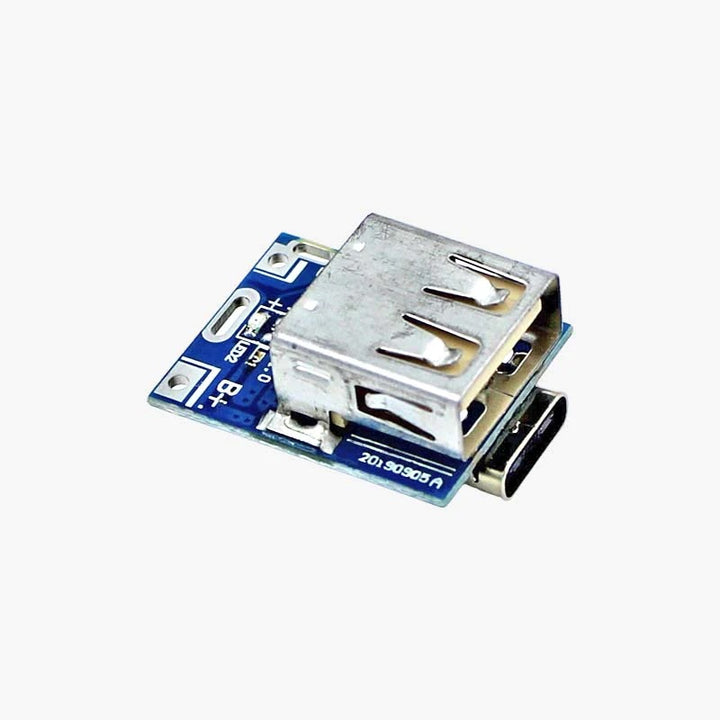 USB Type-C 5V Step-Up Booster - Lithium Battery Charging and Protection Module for Power Bank - Robodo