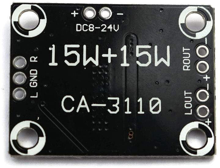 TPA3110 Dual Channel Stereo Digital Audio Amplifier Board 15W + 15W Class D Digital Power Amplifier Module - Robodo