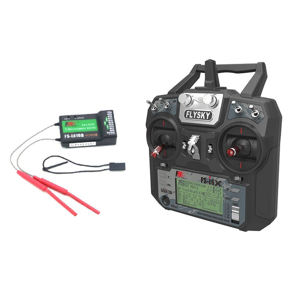 Flysky FS-i6X 2.4GHz 6CH AFHDS 2A RC Transmitter With FS-iA10B 2.4GHz 10CH Receiver - Robodo