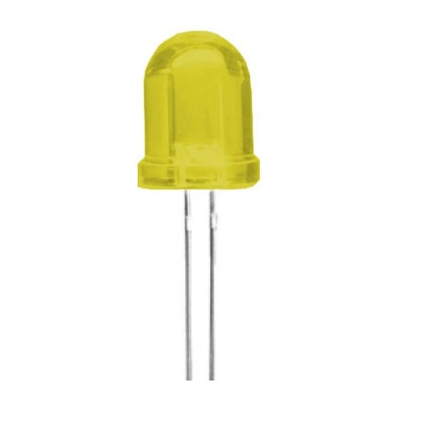 10mm DIP LED Yellow (50 pcs) - Robodo