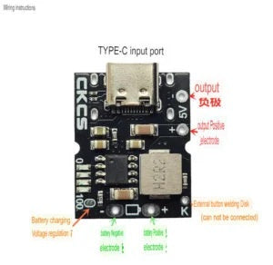 Type-C USB 5V 2A Step-Up Boost Converter with USB Charger - Robodo