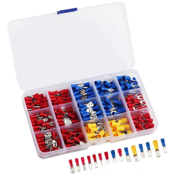 280Pcs Assorted Insulated Wire Copper Crimp Connector, Wire Terminals Kit, Wire Connector Kit, Insulated Cord Pin End Terminal