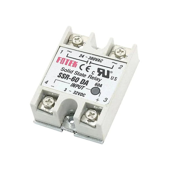 DC To AC SSR-60DA Solid State Relay Module 3-32 VDC /24-380VAC 60A