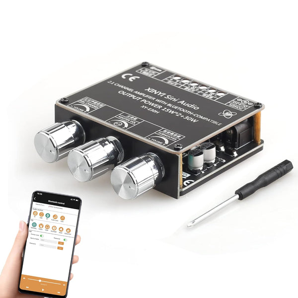 XY-E30H 2.1-channel Bluetooth audio amplifier module for high and low frequency adjustment