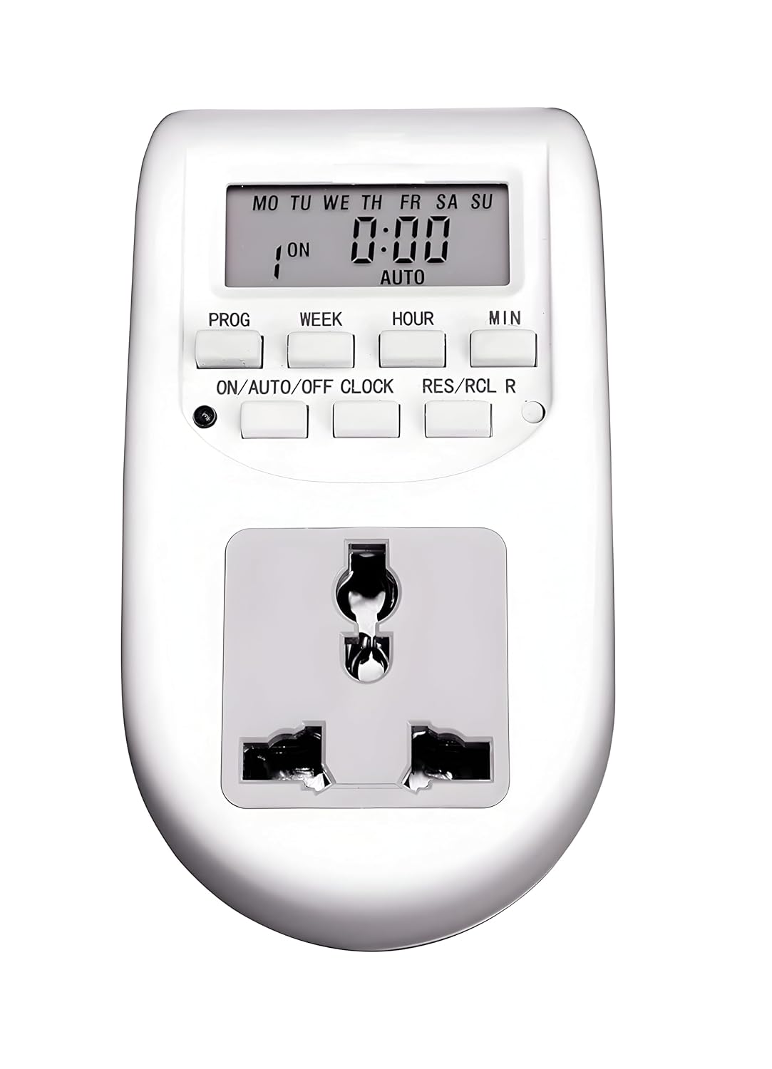 Programmable Timer Socket BT41P : (3 PIN) Plug-in 24x7 Digital Programmable Timer Socket | Robodo