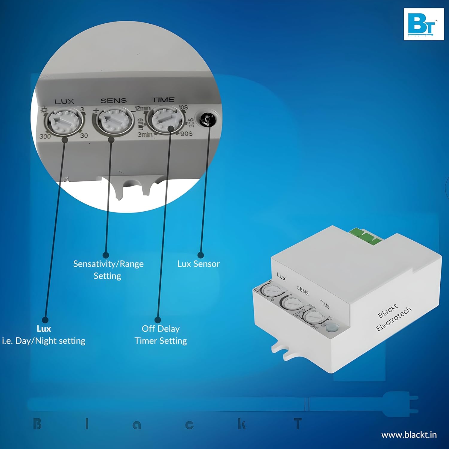 (BT31M1) Microwave/Radar Motion Sensor Occupancy Motion Detector | Robodo