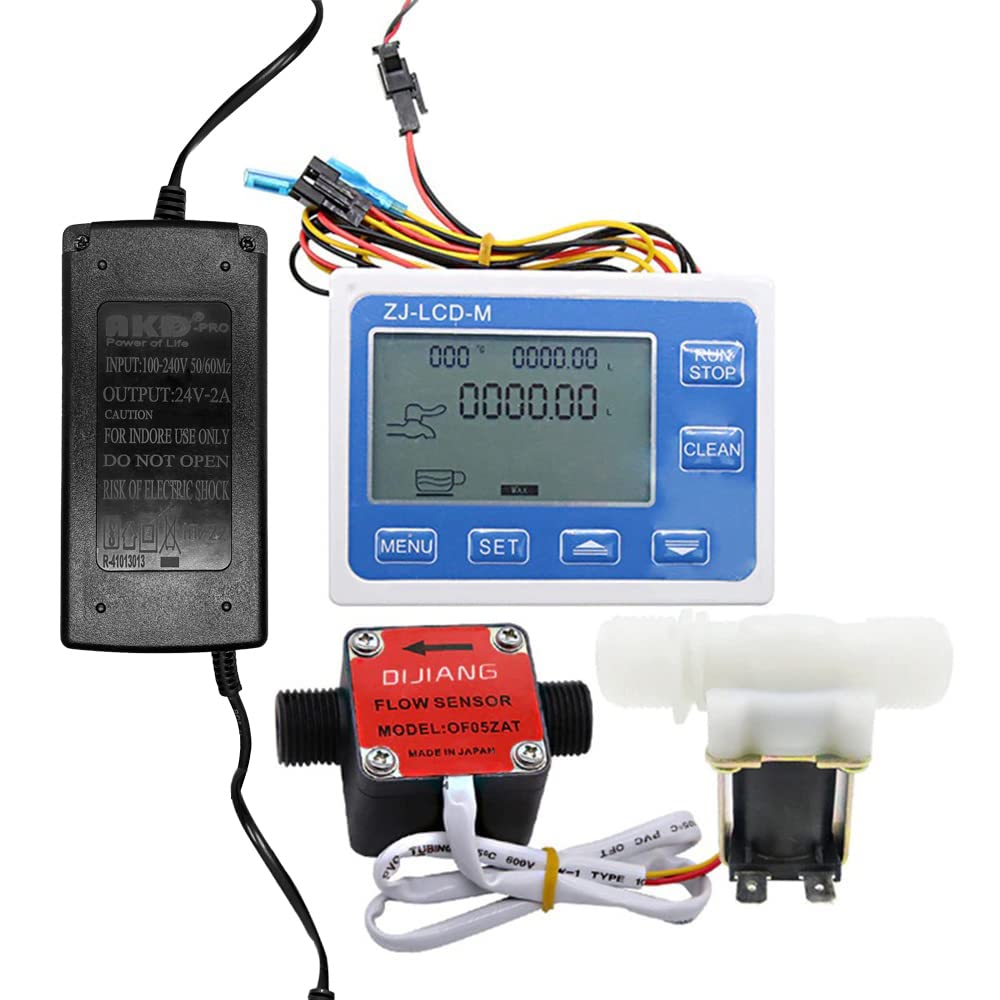 Red Devil Flow Meter Module Flow Meter, Digital Display Quantitative Controller with G1/2 Sensor ...