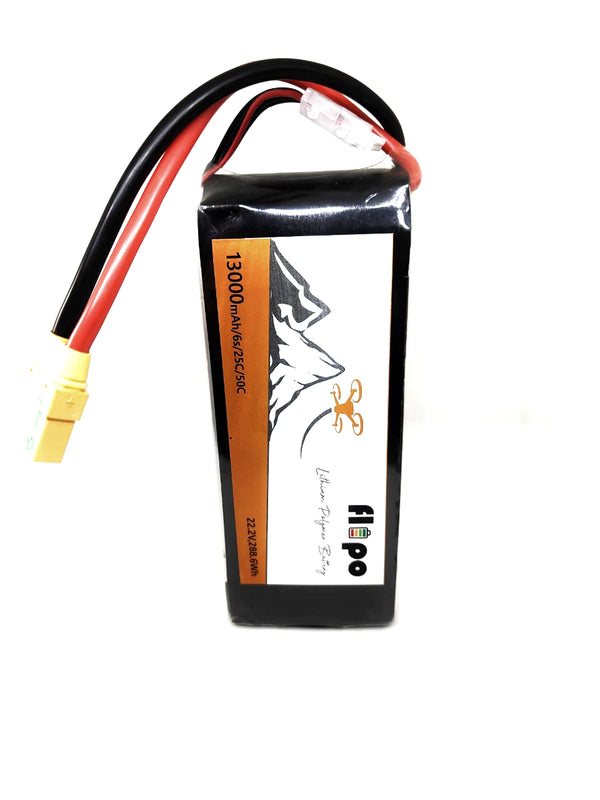 Flipo 13000mah 6S 25C/50C (22.2V) Lithium Polymer Battery Pack LIPO