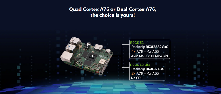 5a Computer Radxa ROCK 5C Single-Board Computer (SBC) Raspberry Pi Alternative ...