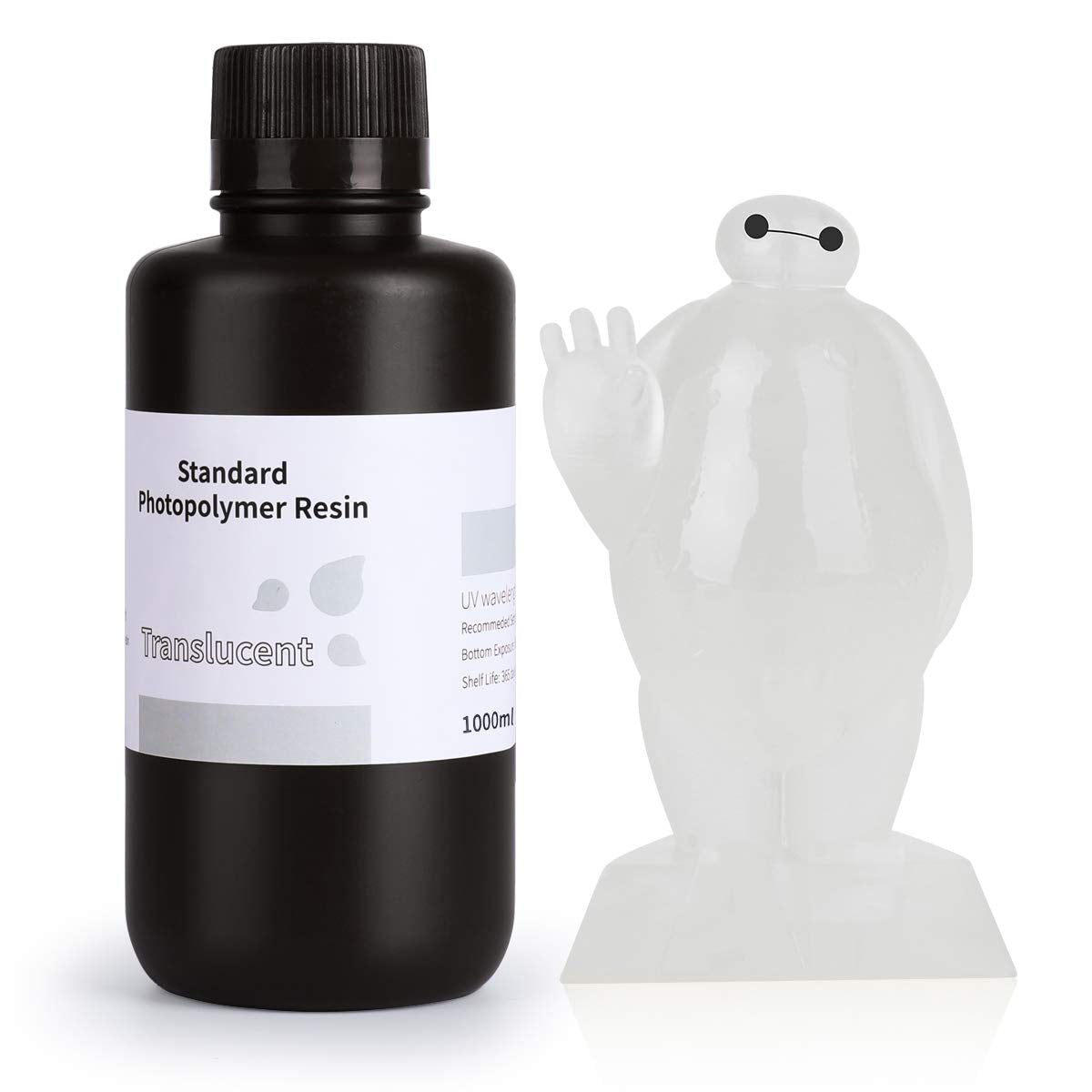 ELEGOO Standard Translucent(Clear) Resin – High Precision Photopolymer ...