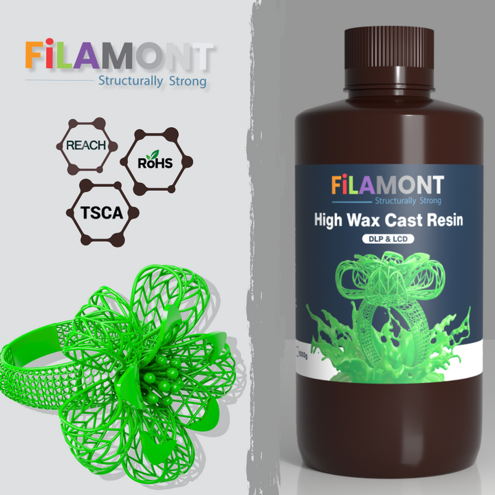 FiLAMONT High Wax Cast Resin (500g/1000g) Jewelry 3D Printing Resin ...
