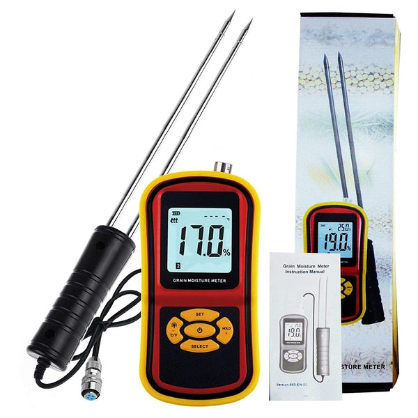 GMM 7002L Grain Moisture Meter – High Precision Digital Grain Tester with Temperature Display & Multi-Grain Support