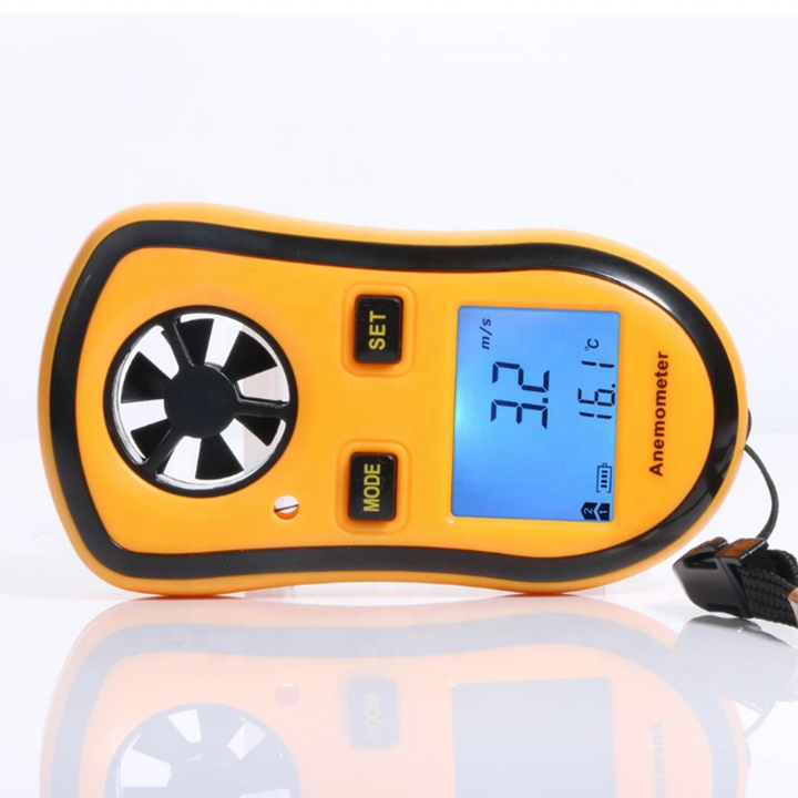 AM-4200 Digital Wind Speed Anemometer Multi-Unit Air Flow Meter with ...