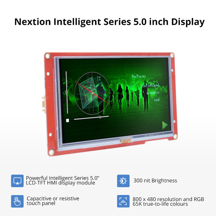 NEXTION NX8048P050-011R 5.0” Nextion Intelligent Series HMI Resistive ...
