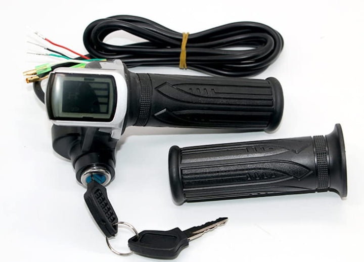 48V ebike Throttle with LCD Display ON-OFF Key Lock for electric