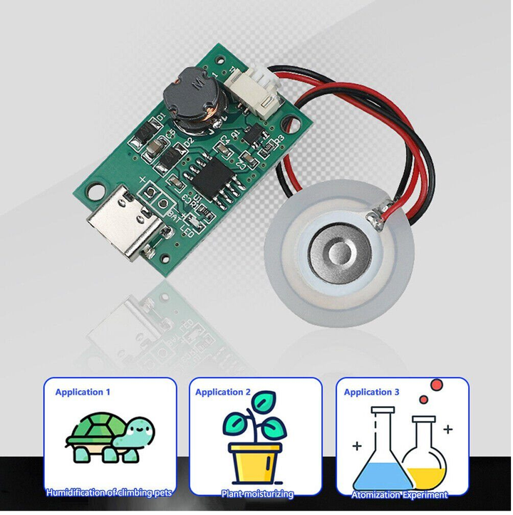 DC 5V Humidifier USB-C TYPE Spray Module DIY Incubation Experiment ...
