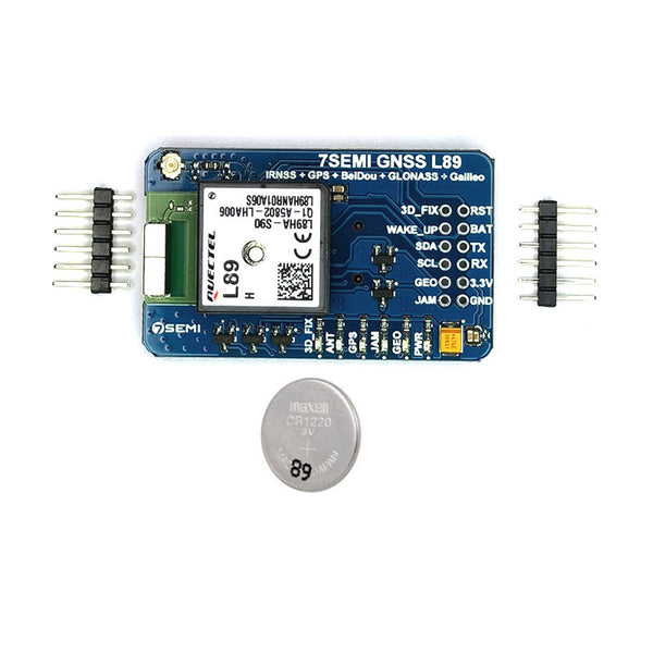 7Semi L89HA Breakout Multi-GNSS engines for GPS, IRNSS, GLONASS, BeiDou, Galileo and QZSS - Robodo