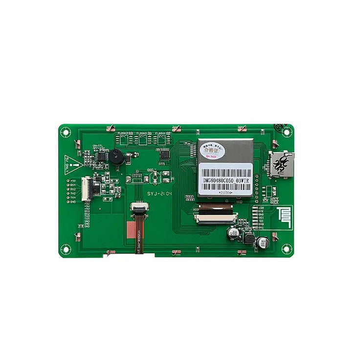 DWIN 5 Inch 800x480 HMI LCD Display Non-Touch UART, Commercial Grade - Robodo