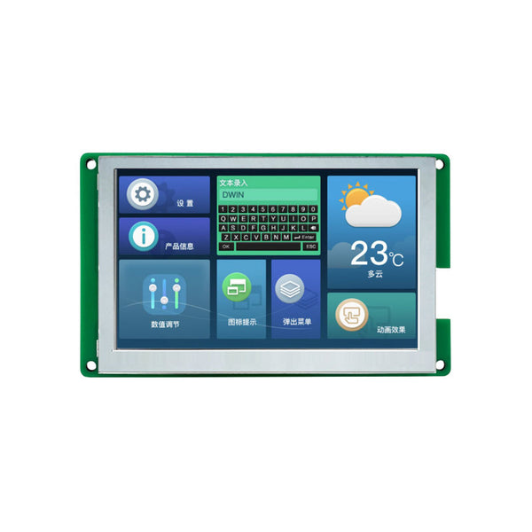 DWIN 4.3inch 800x480 IPS Industrial HMI UART TTL/RS232 LCD Display Without Touch, 16MB Flash Buzzer SD interface - Robodo