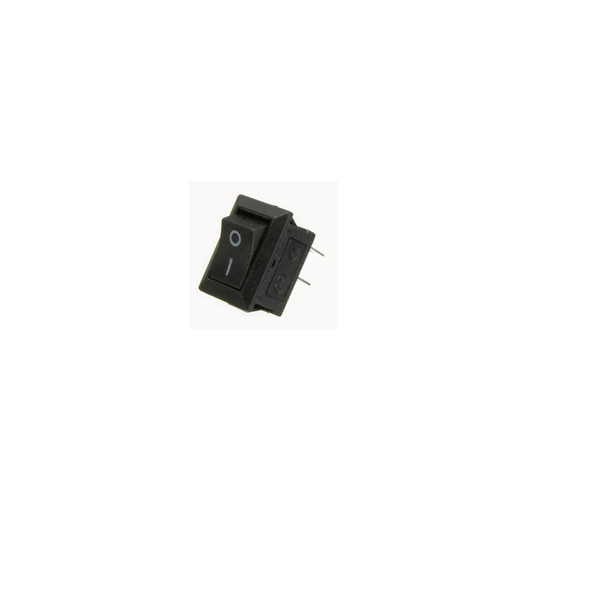 2 Pin ON/OFF I/O SPST Snap in Mini Rocker Switch (Pack of 10)