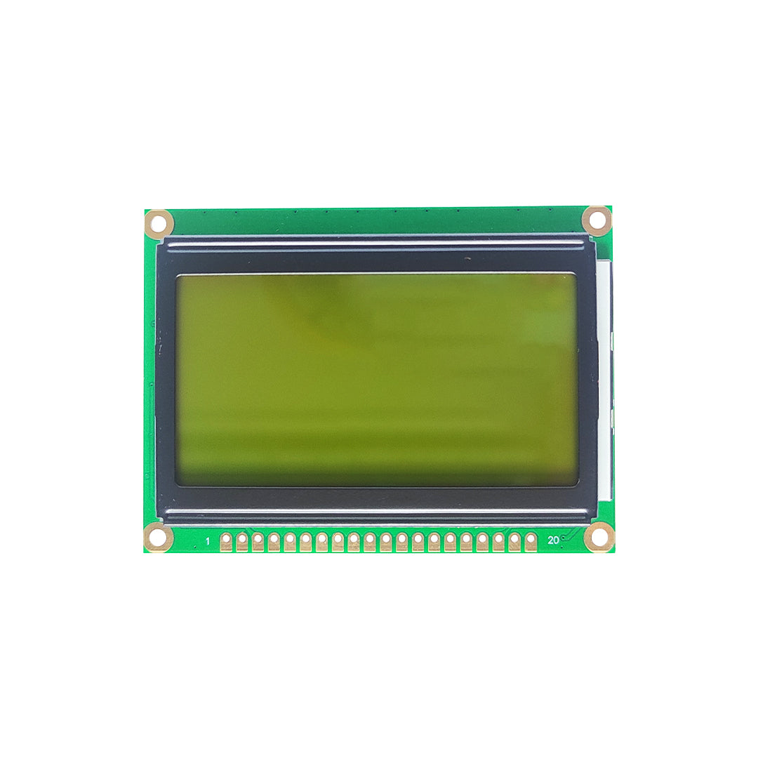 128x64 Graphical LCD Module (Green) | Robodo