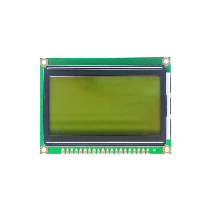 128x64 Graphical LCD Module (Green) - Robodo