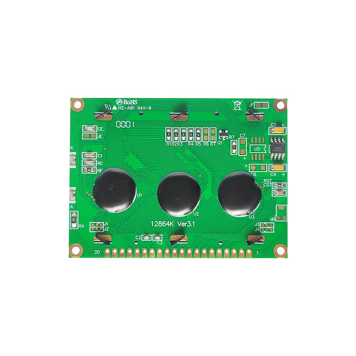 128x64 Graphical LCD Module (Green) - Robodo