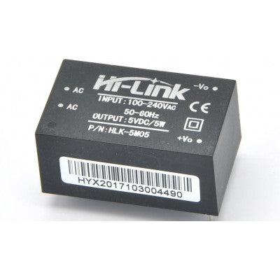 Hi-link HLK-5M05 100-240 VAC to 5 VDC/5W Power Supply Module