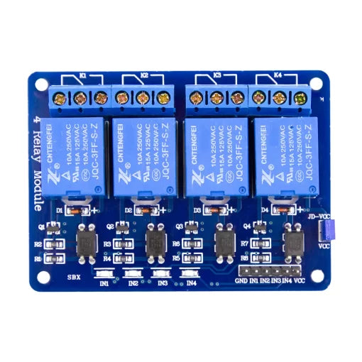 4 channel 12V 10A relay control board module with optocoupler