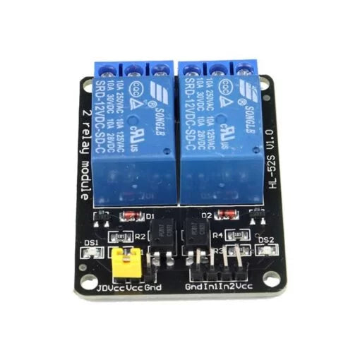 2 channel 12V 10A relay control board module with optocoupler