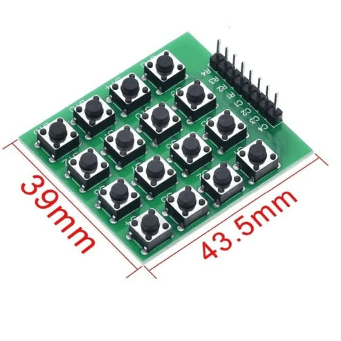 Matrix 16 Button Keypad Module (4x4 Keypad) | Robodo