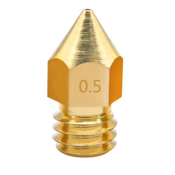 0.5mm 3D Printer Extruder Brass Nozzle Makerbot MK7 MK8