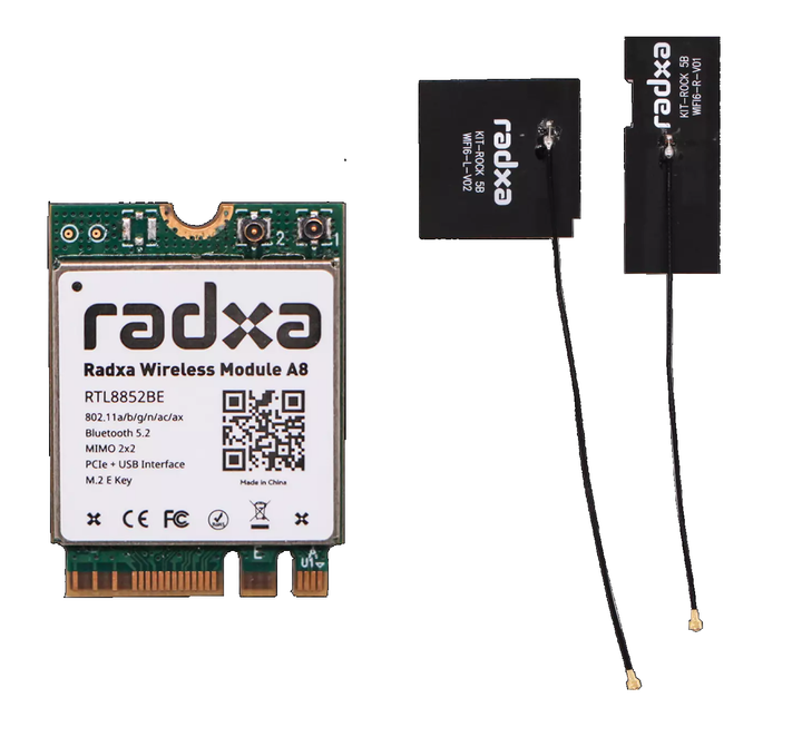 Radxa M.2 Wi-Fi 6 BT 5.2 Wireless Module A8 V2.0 | Robodo