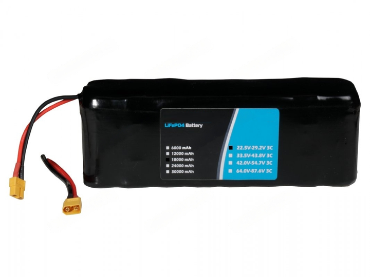 PREMIUM LIFEPO4 RECHARGEABLE E-VEHICLE BATTERY 24V 18000MAH (8S3P) 22.5V TO 29.2V - Robodo