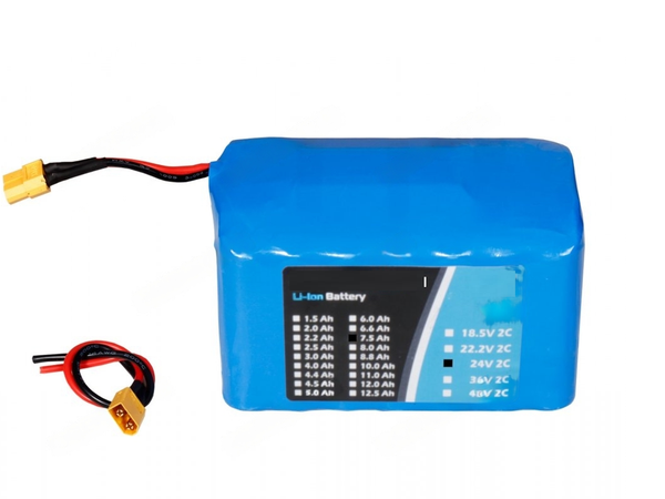 24V BATTERY FOR EBIKE 11000MAH 6S5P WITH CHARGE PROTECTION - Robodo