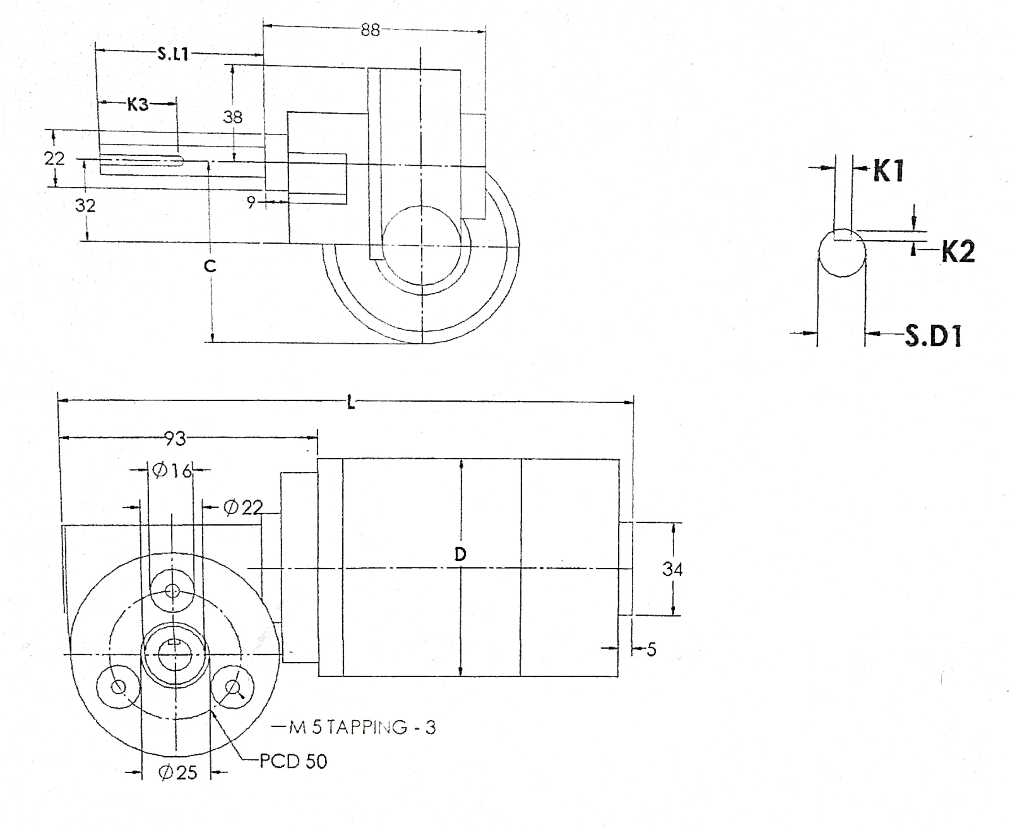 PMDC WIPER GEAR DC Motor 12V to 24V DC 1/20 HP Industrial Motor-RPM ...