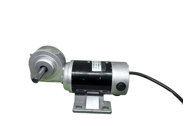 Worm Geared DC Motor 12V to 180V DC 1/4 HP Industrial Gearbox Foot Mounting - RPM Range 35 to 200 - Robodo