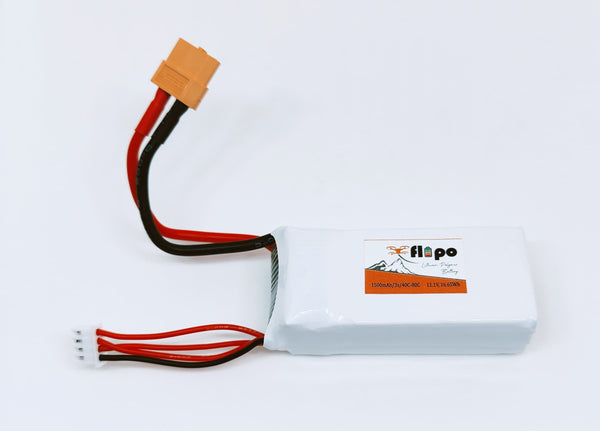 Flipo 1500mAh 3S 40C/80C (11.1V) Lithium Polymer Battery Pack LIPO